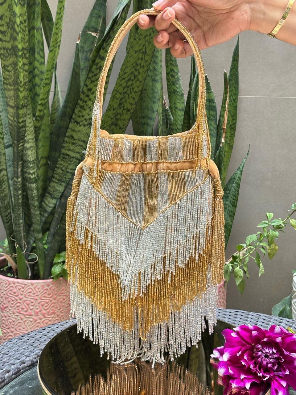 Jhankar - tassels potli